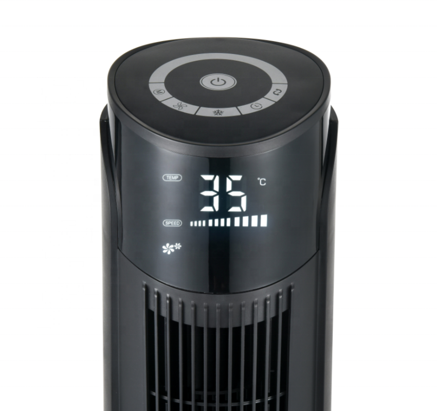 Smart Home Appliance Humidifier Air Cooler Bladeless Tower Fan With Remote 